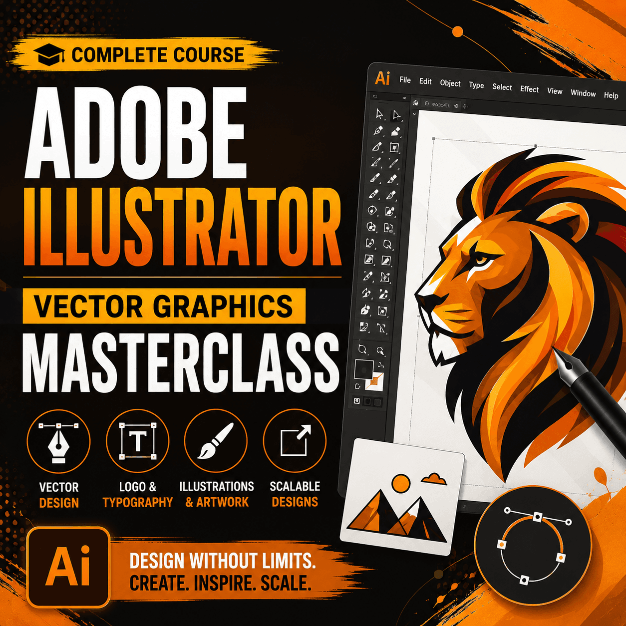 Adobe Illustrator: Vector Graphics Masterclass — Design course at EduBazar.shop