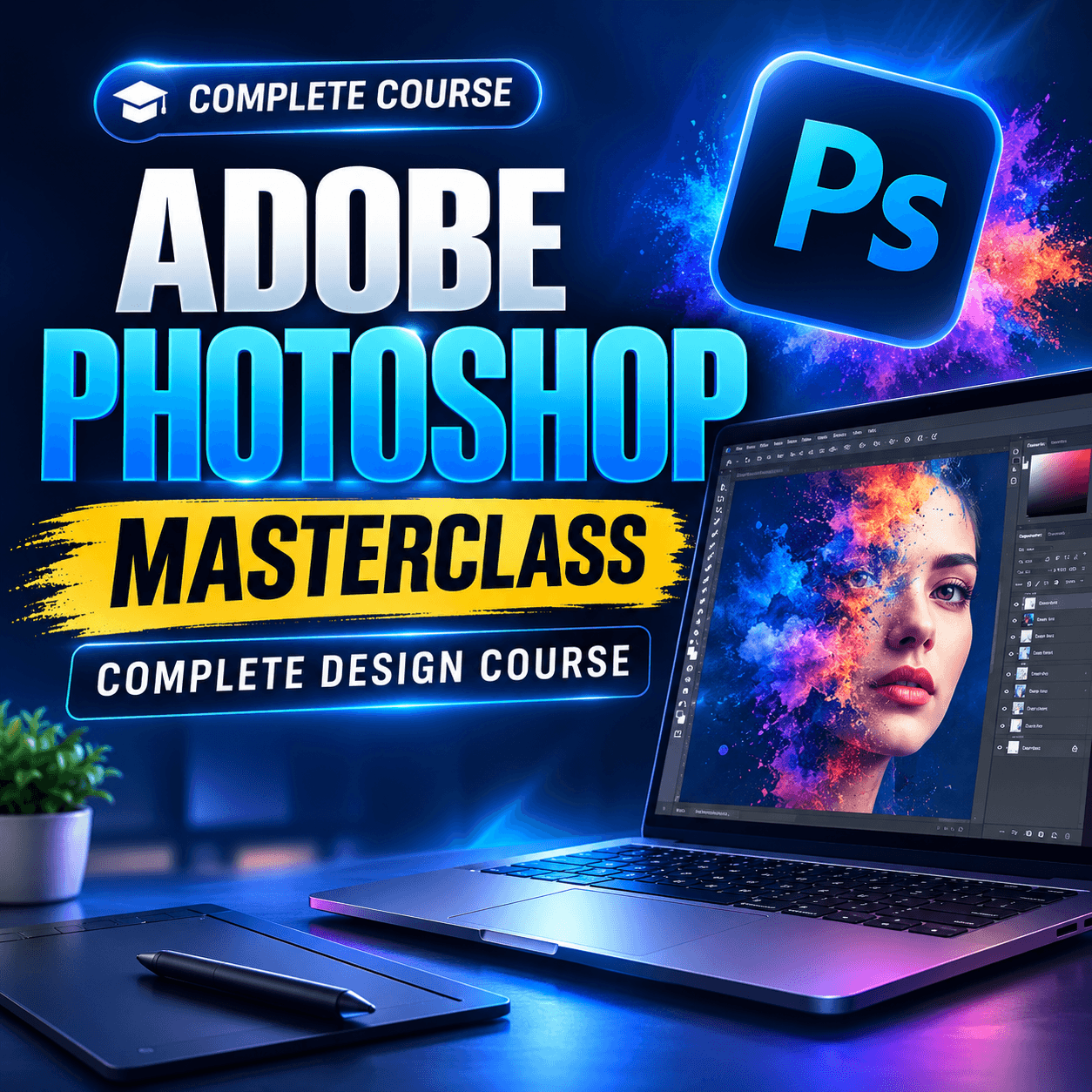 Adobe Photoshop Masterclass: Complete Design Course — Design course at EduBazar.shop