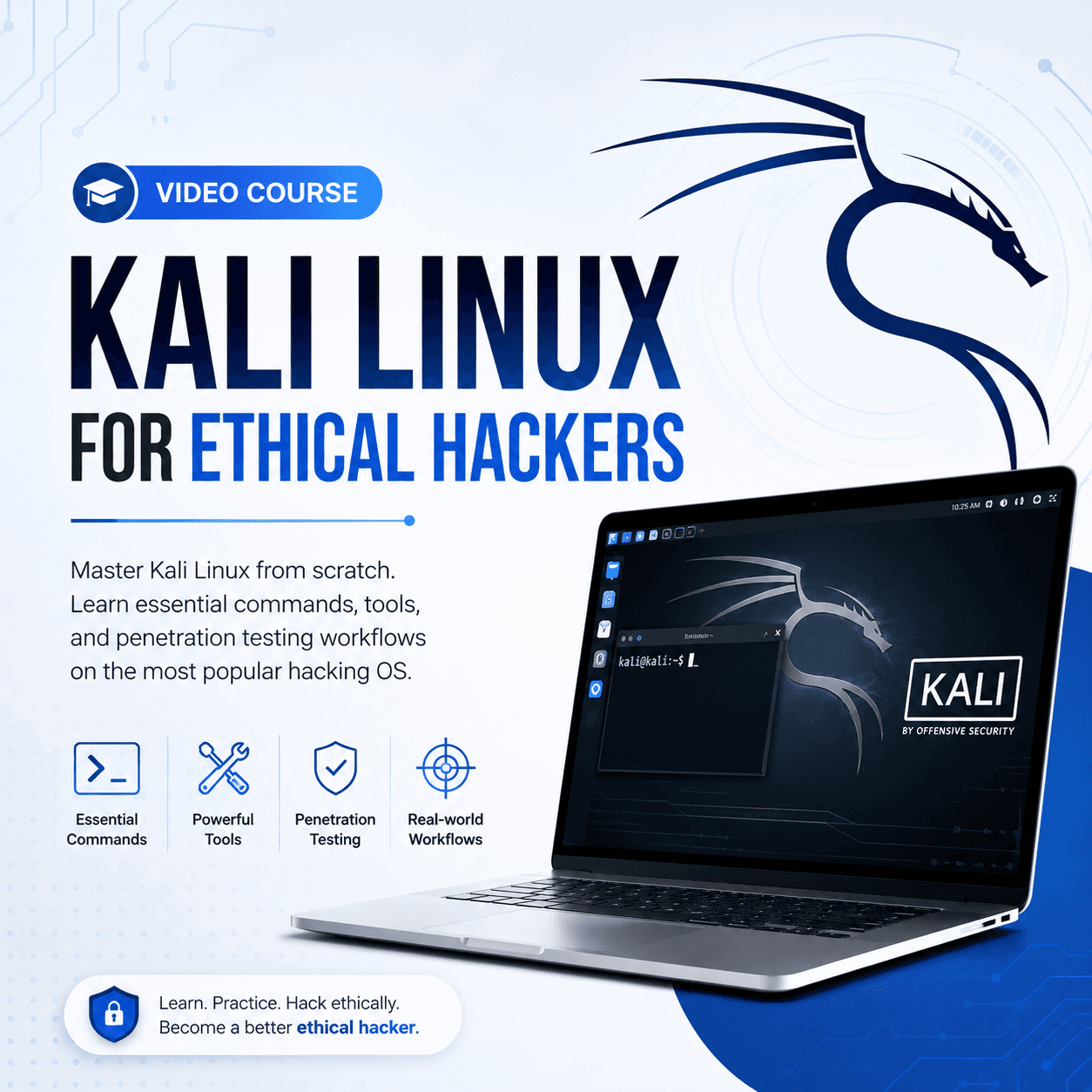 Kali Linux for Ethical Hackers — Hacking course at EduBazar.shop