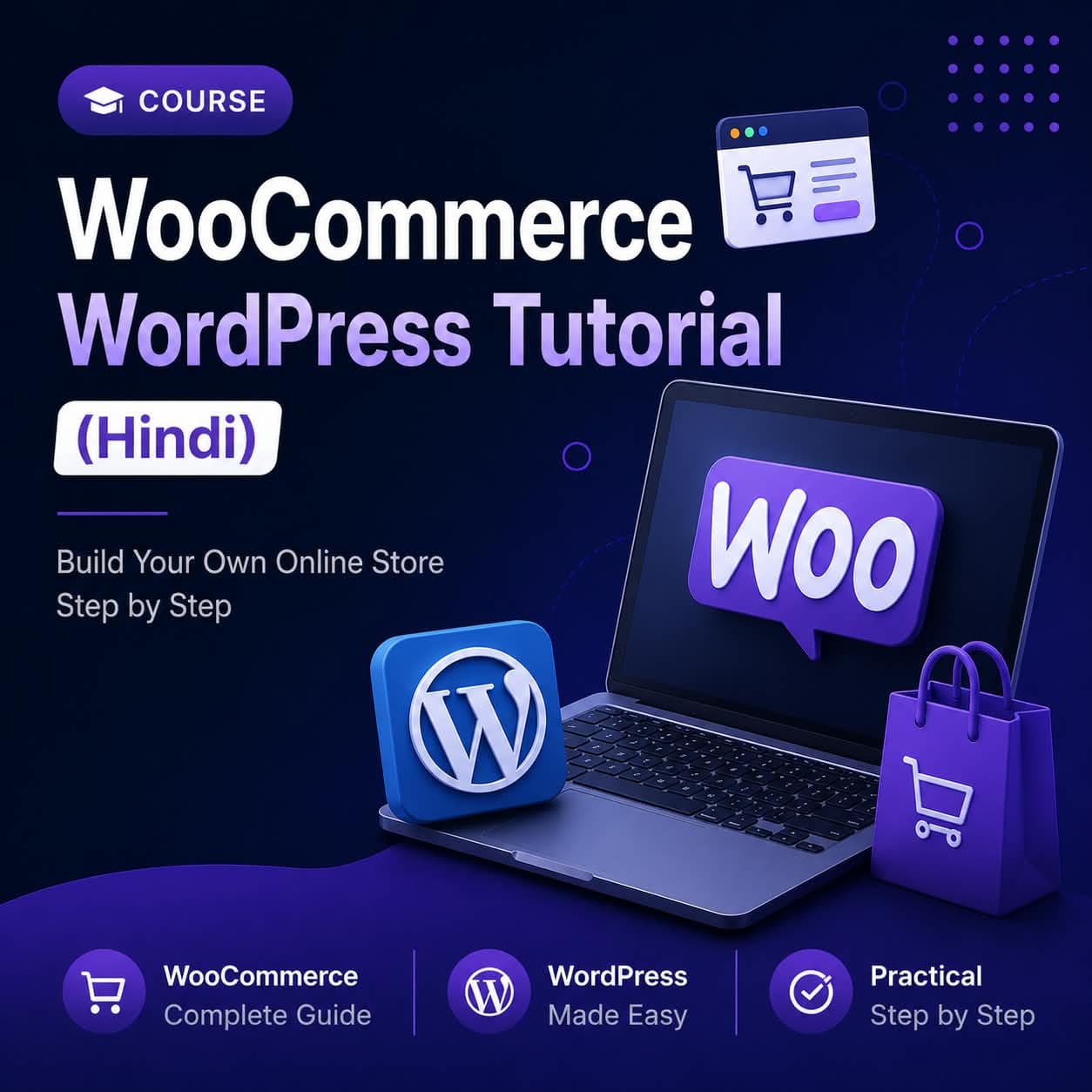 WooCommerce WordPress Tutorial (Hindi) — Books book at EduBazar.shop